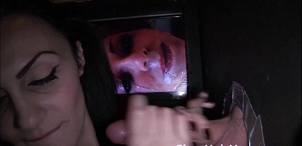 Two Sexy Brunettes Gloryhole Compilation